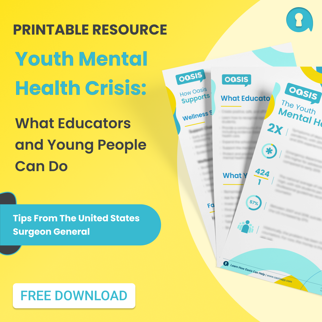 Youth Mental Health Crisis by Oasis Mental Health Applications